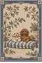 Eta Vintage Animal Figured Botanical Pattern Woven Base Decorative Carpet Eta4340