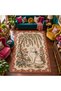 Eta Vintage Animal Figured Botanical Pattern Woven Base Decorative Carpet Eta4341 - 3