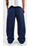 Plain Unprinted Basic Winter Fabric Adjustable Leg Baggy Premium Sweatpants - 2
