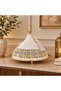 Metal Tajine with Decorative Lid Cream & Gold - 25×20cm - 4