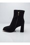 26K414-5 Black Suede Women's Winter Boots - 5