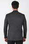 Slim Fit Pointed Collar Double Slit Stretchy Wool Black Jacket C 746 - 7