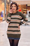Khaki Striped Sweater - 2