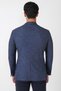 Slim Fit Double Slit Pocket Woolen Navy Blue Jacket C 752 - 7