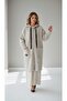 Women's Top with Pockets, Hooded, Front Zippered Cardigan - 3