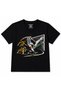 Last Second Football Action Designed Kids T-Shirt in Front of the Goal
