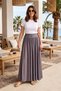 Waist Part Rubber Detailed Cotton Modal Skirt 420261 Anthracite - 3