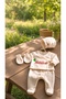 Custom Embroidered Double Layer 100% Cotton 4-Piece Muslin Kimono with Your Baby's Name, Hospital Release - 2