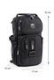 Multi-Compartment Imperteks Fabric Daily Backpack Cross Chest Hand and Shoulder Bag Unisex Black Gray Body Bag 912 - 2
