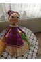 Amigurumi Cute Baby Knitted Toy Handmade Cute Girl Doll Playmate Sleeping Companion Purple - 2