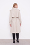 Lined Trench Coat with Double Button Belt Detail on the Front 530031 Beige - 6