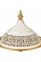 Metal Tajine with Decorative Lid Cream & Gold - 30×20cm - 2