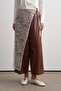 Barrel Leather Trousers Brown - 2