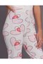 Senior Girls White Printed Leggings - 4