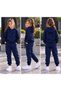 Girls' Oversize Hooded Rubberized Legging Track Suit - 2