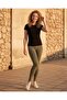Women Green And Charcoal Pack of 2 Leggings - 5