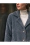 Angora Beard Yarn Knitted Women's Jacket - 3
