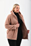 Cardigan Plush Hooded Mink Color - 5