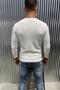 Zex Men's Waffle Textured Buttoned Judge/Henley Collar Basic Long Sleeve Top - 3