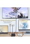 Gigabit Ethernet Rj45 1 in 3 Out Network Splitter Usb-C 5V Power Supported 100m Transmission 300 Ma Wired Connection |   4513 - 8