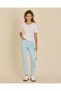 Senior Girls Blue Graphic Leggings - 2
