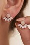 Women's Marquise Stone Zircon Fan Earrings