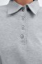 Collared Buttoned Sweatshirt S06096 - 3