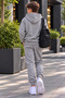 Boys' Zippered Hooded Rubberized Track Suit with Rubberized Legs - 2