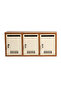 Metal Mailbox Set of 3 Blocks