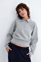 Collared Buttoned Sweatshirt S06096