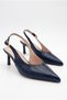 Women's Kitten Heeled Elegant Buckle Detailed Low Heel Shoes