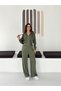 Women's Modal Fabric Satin Garni Detailed Hooded Set - 4