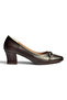 Z820851009 Brown Thick Heeled Women's Shoes - 4
