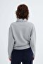 Collared Buttoned Sweatshirt S06096 - 5