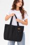 Canvas University and School Bag with Zipper, Thermos Compartment, Pen Holder, Large Size Shoulder Bag - 2