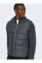 Onsmane Life Men's Hooded Regular Fit Jacket Grey Pinstripe - 3