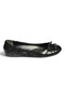 Z726243404 Black Fabric Women's Ballerinas - 8