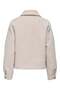 Onlmalo Women's Bouclé Zippered Short Jacket Pumice Stone - 4
