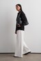 Slit Polo Collar Sweatshirt Black - 4