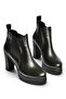 Z996291509 Black Thick Heeled Women's Boots - 6
