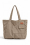 Canvas University and School Bag with Zipper, Thermos Compartment, Pen Holder, Large Size Shoulder Bag - 3
