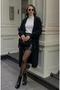 Angora Beard Yarn Long Women's Cardigan