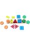 Natural Wooden Educational Toy Rectangular 5-Piece Column Geometric Shape Wooden Toy Developmental Toy - 3