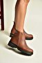 Z555201203 Tan Genuine Leather Women's Boots - 2