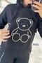 Stone Embroidered 2 Thread Sweatshirt 7K021 - 3