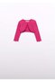 Baby Girl Thin Spring Mercerized Bolero Fuchsia