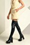 Z965205009 Black Thick Platform Heeled Over-The-Knee Boots