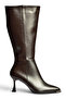 Z518083809 Brown Thick Goblet Heeled Women's Boots - 5