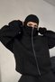 Snow Masked Ninja Unisex Sweatshirt Gothic Tribal Cardigan 2-Ply Thick Fleece - 3
