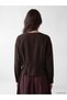 Brown Asymmetrical Buttoned Blouse - 4